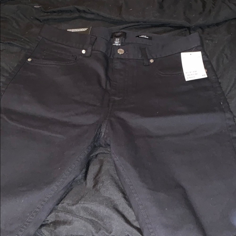 Black chinos